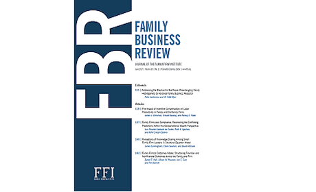 Family Business Review published a study of A. Kubíček a O. Machek